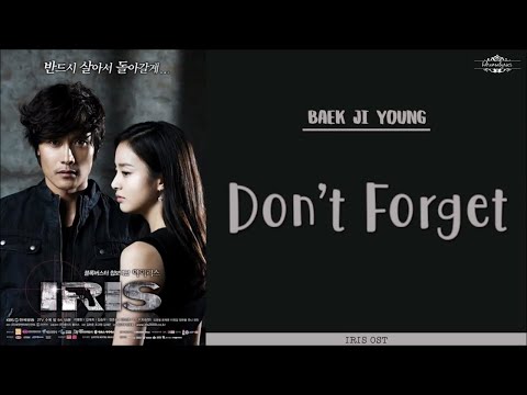 [ENG/ROM/HAN] Baek Ji Young (백지영) - Don't Forget (잊지말아요) | Iris (아이리스) OST