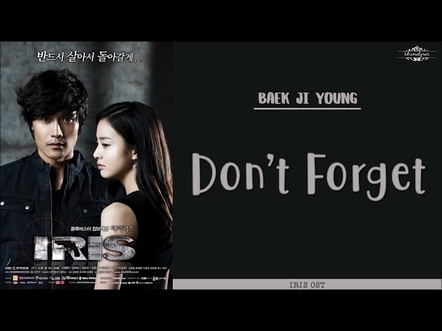 [ENG/ROM/HAN] Baek Ji Young (백지영) - Don't Forget (잊지말아요) | Iris (아이리스) OST class=