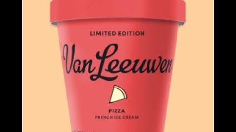 Pizza Ice Cream  By Van leeuwen