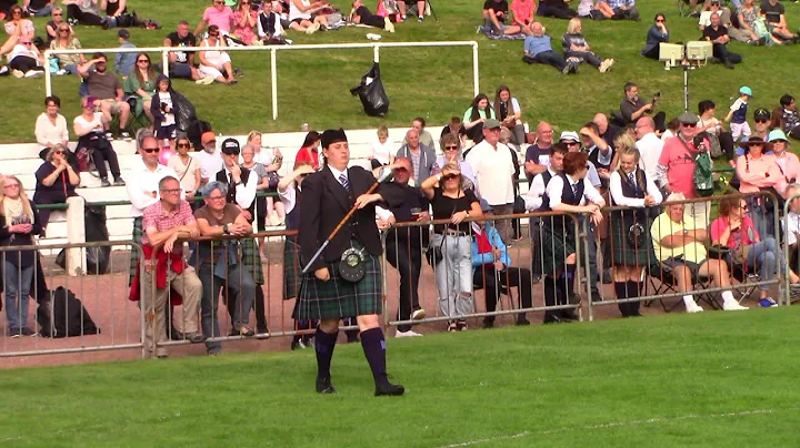 BECKY COX DRUM MAJOR AT THE COWAL HIGLAND GATHERIN...