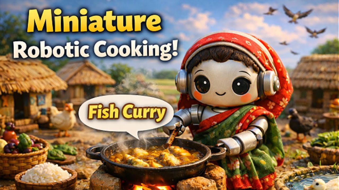 Mini Robot Village Fish Curry