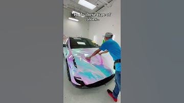 Thumbnail of Still can’t get over how Cool this wrap color looks! 🔥✨ Would you choose this? #tesla #carwrap #m3