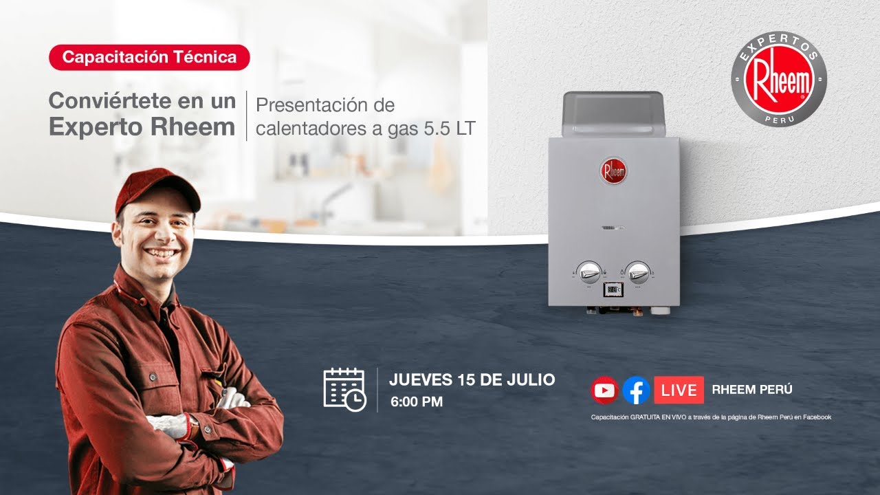 Capacitaci n T cnica Terma A Gas 5 5 Litros Rheem YouTube capacitaci-n-t-cnica-terma-a-gas-5-5-litros-rheem-youtube