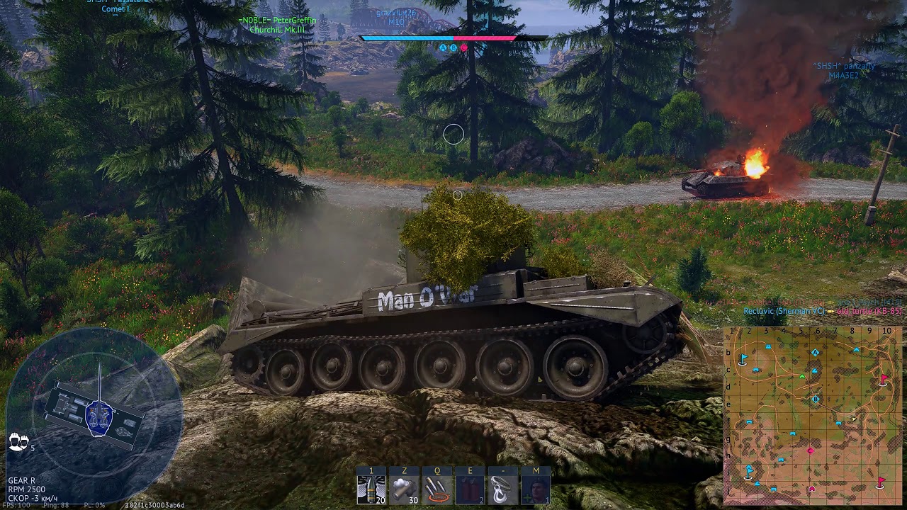 Challenger I (A30), 12 frags, новый прицел.