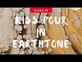 (56) Fluid Art Kiss Pour Technique in Earth Tones acrylic painting tutorial demo