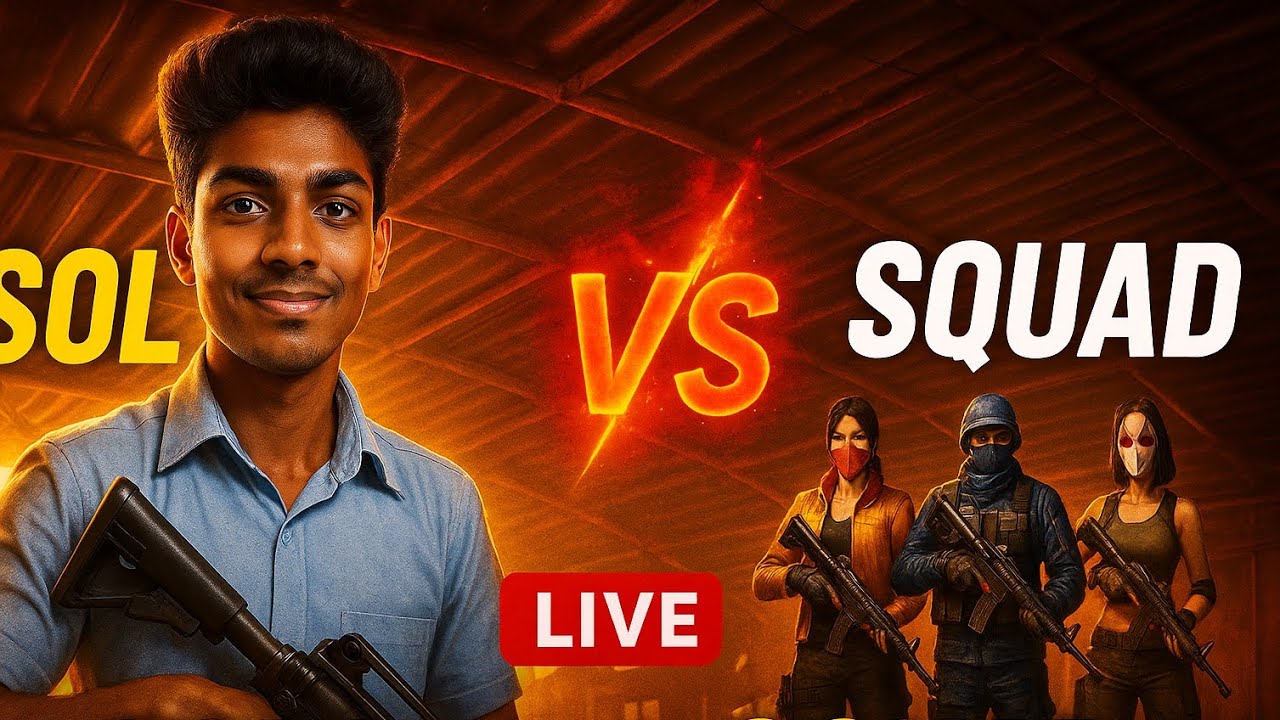 🔴 Free Fire LIVE – Solo vs Squad Rank Push | No Backup, No Mercy ...