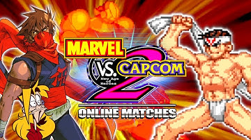 This Jin is GOING INSANE! - Marvel Vs Capcom 2 Online Matches