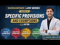 Specific Provision for Listed, Unlisted, Pvt. &amp; Public Co. | CA Inter Summarised Law Series Video 5