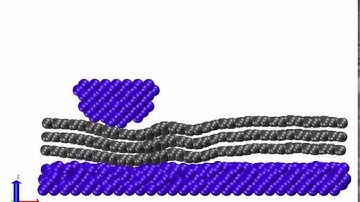 AFM Scratching Test of Graphene from MD Simulations