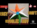 How to make Republic Day craft with paper #tricolour | Unleashed Crafts ♡