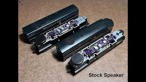 Bachmann Soundvalue FA-2/FB-2 DCC-Sound Speaker Comparison