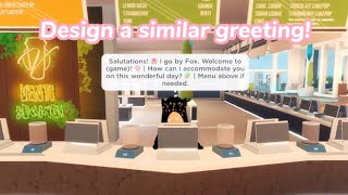 How to design your own cafe greeting! 💫 (ROBLOX)