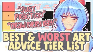 Ranking the BEST and WORST Art Advice! (Art Tier List) || SPEEDPAINT + COMMENTARY