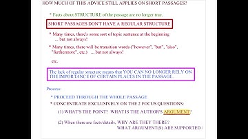 20  Reading Comprehension Short Passages & Miscellaneous Question Types