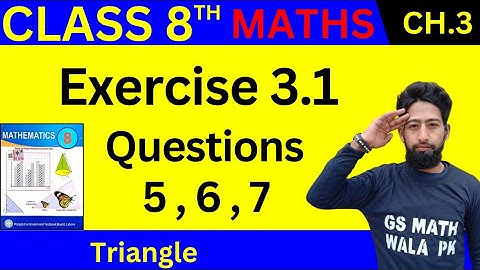 math class 8 chapter 3 exercise 3.1 Q.5 to 7 | class 8 math ex 3.1 | class 8 maths exercise 3.1