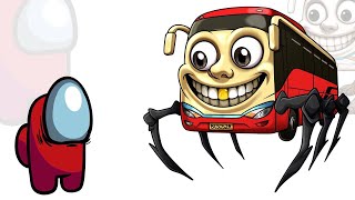 Mini Crewmate Kills ROBOT BRAINROT ITALIAN - RANG RING RENG BUS x ASSASINO GIRL x CROCODILO|Among Us