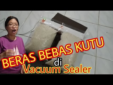 Cara Simpan Beras Bebas Kutu dengan Vacuum Sealer