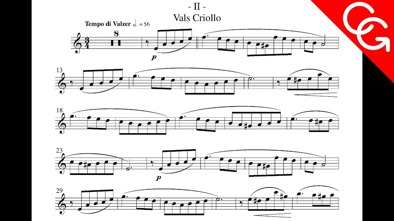 MANGANI TRE DANZE LATINE - Vals Criollo Corrado Giuffredi, clarinet