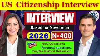 2026, Actual Interview of U.S. Citizenship I N-400 Naturalization Interview #smalltalk  #n400