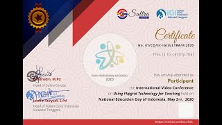 Cara Download Sertifikat Vicon atau Pelatihan Lainnya Pada eLearning Sultra Cerdas
