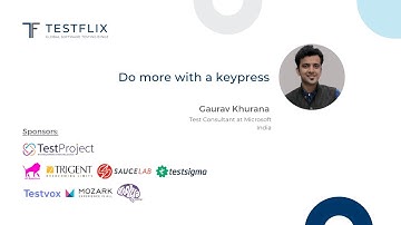 “Do more with a keypress” by Gaurav Khurana | TestFlix 2020