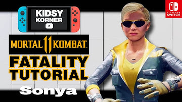 MK11 Switch fatality TUTORIAL SONYA #mk11 #gameplay #nintendoswitch #fatality #tutorial