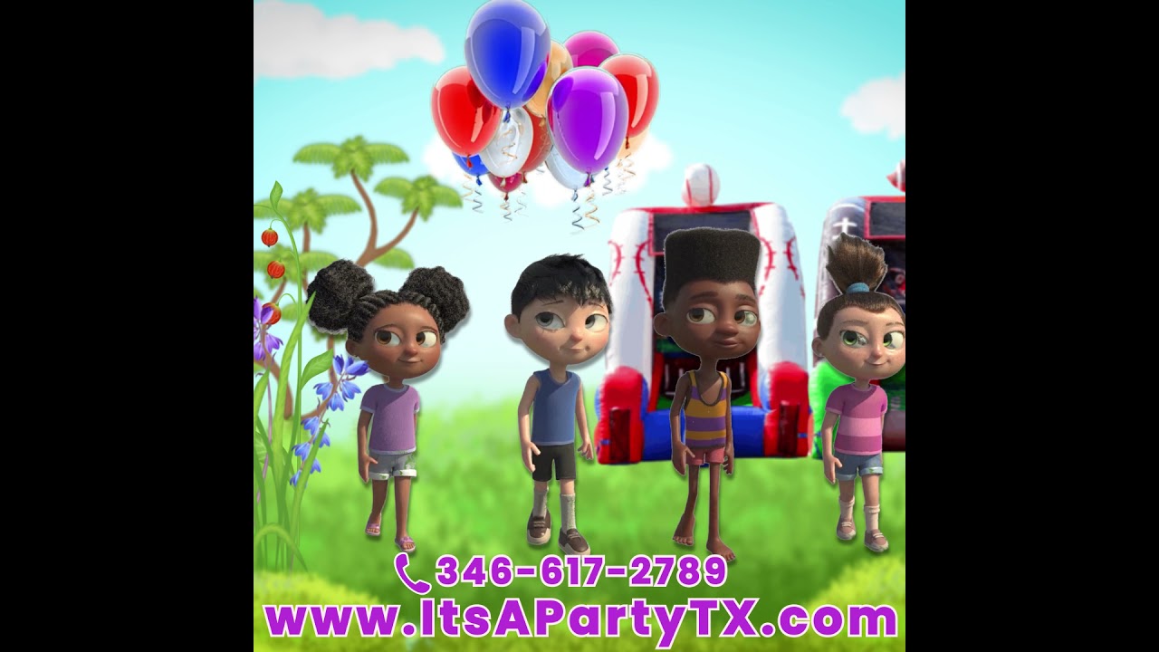 Its Bounce House Season with Houston Party Time Rentals
