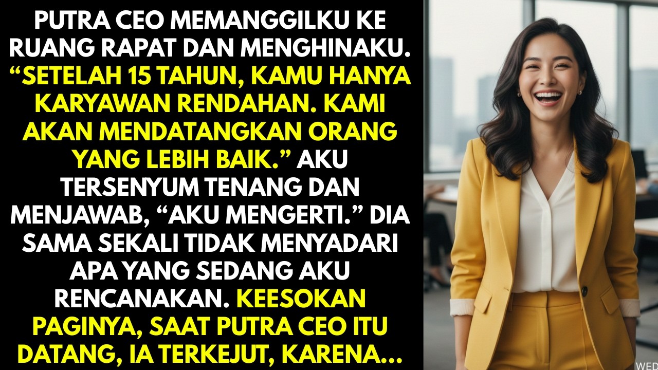 PUTRA CEO MENYEBUTKU KARYAWAN RENDAHAN, NAMUN PAGI BERIKUTNYA DIA TERDIAM