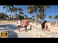 ［4K］Beach side walk at most gorgeous town, Miami, USA