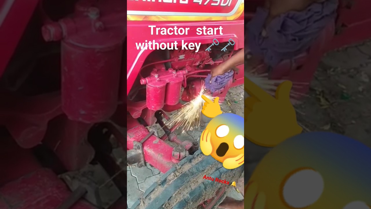Tractor ko Bina chabi se kaise start kare dakho 😱 tractor 