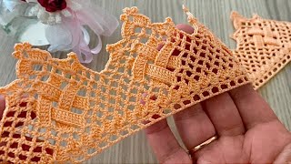 INTERESTING and GORGEOUS Beautiful Crochet Lace Edging Pattern