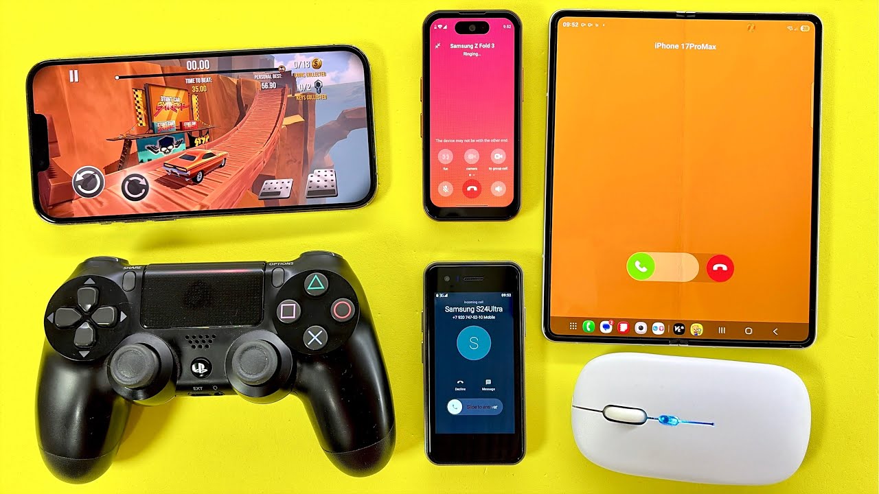 Incoming + Outgoing Call + Games & Social Media | Samsung S24Ultra,Z Fold3/ iPhone 17ProMax,13ProMax