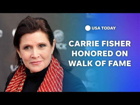 Watch: Carrie Fisher honored in Hollywood on Star Wars Day