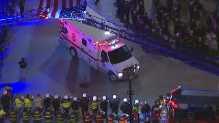 Body of fallen CPD officer arrives at Medical Examiner's office