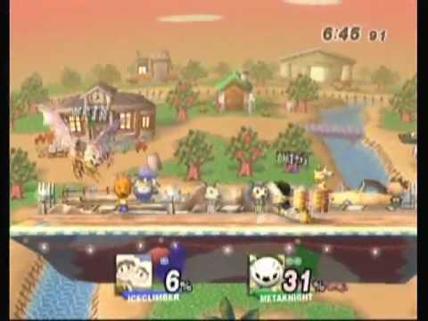 【スマブラX SSBB】かけら（アイスクライマー）vs RAIN（メタナイト）1
