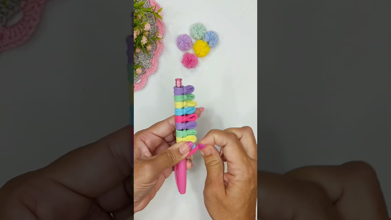 Coloquei xuxinhas na caneta e o resultado ficou lindo 😍 #artesanato