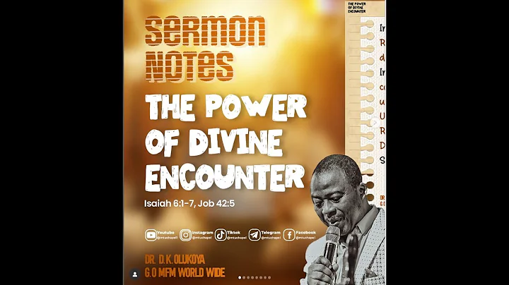 The Power of Divine Encounter | Dr. D.K. Olukoya | One Moment That Can Shift Your Destiny