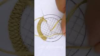 💖 Circle hand embroidery tutorial! #shorts #embroidery #trending #viral #cute #diy #satisfying #easy