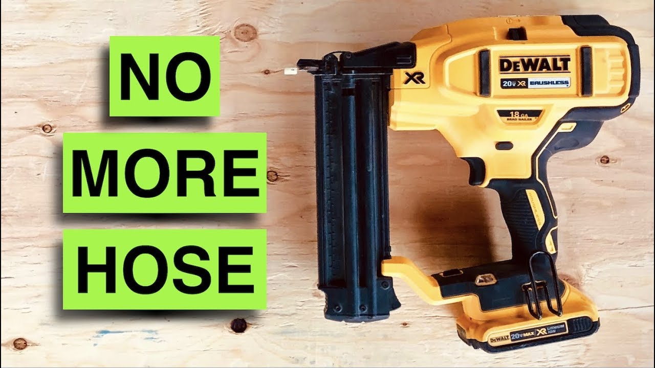 I bought the Dewalt Cordless Brad Nailer. I didn't expect THIS