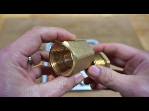 Making brass mallets with pipe connection parts