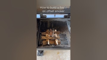 How I build a fire in my offset smoker. #padiano #offsetsmoker #bbq