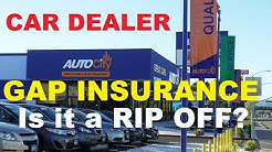 Is AUTO LOAN GAP INSURANCE a RIP OFF at the Car Dealer? (How to buy a Vehicle) 