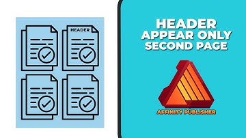 How to add header to second page only in affinity publisher