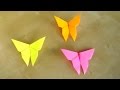 Basteln: Schmetterlinge falten - einfaches DIY Origami Geschenk basteln - Ideen