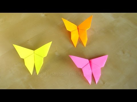 Basteln Schmetterlinge Falten Einfaches Diy Origami Geschenk Basteln Ideen Youtube