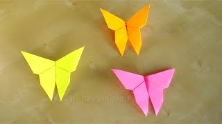 Basteln mit Papier: Schmetterlinge falten. Einfaches Origami Geschenk. Idee zum Deko selber machen screenshot 1