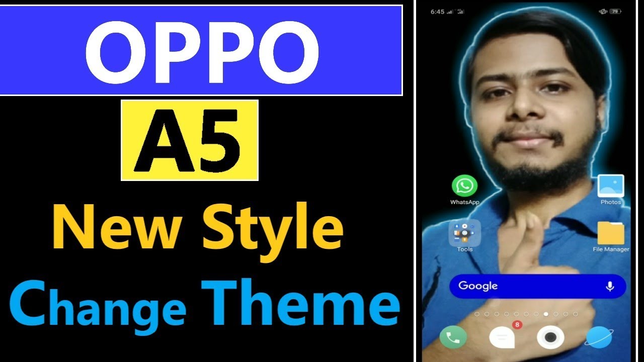How to Change theme in Oppo A5 YouTube