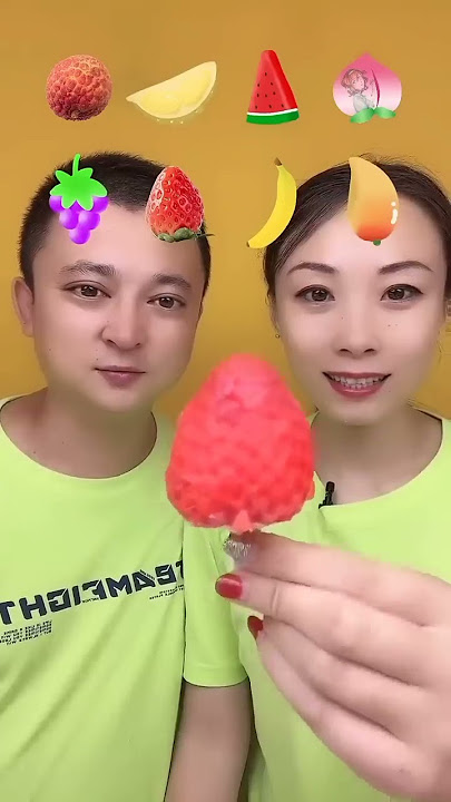 Fruity Pops Eating Challenge with Husband | #asmr #food #shorts