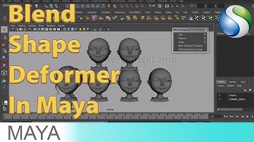 Blend Shape Deformer in Autodesk Maya