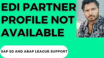 SAP SD SUPPORT Project Realtime Tickets (EDI Partner profile not available)